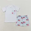 Bekleidungssets Crayfish Print Boys Sommer -Pyjama Kleidung Set Kinder Nachtwäsche Kleinkind Kindergeschwister Mädchen Nachtwäsche Nachtwäsche