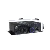 Amplificateur AK380 800W Amplificateur de puissance 12V Bluetooth stéréo Home Car Bass Ample Music Player Player Speaker Class D FM USB / SD
