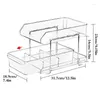 Sacs de rangement sous l'organisateur de l'évier Sortez l'étagère avec des tiroirs à 2 niveaux de diviseurs de conteneurs coulissants à usage multiples