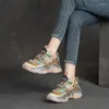 Chaussures habillées 5cm Bottes ergonomiques Plateforme de printemps Plate-plaque Cow Cow Verineuse Femme en cuir Automne aux chevilles Automne Sneakers