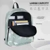 Taschen stampfen wilde Pferdecreme auf hellblauen Rucksäcken Studenten Buchbeutel Umhängetasche Laptop Rucksack Travel Rucksack Schultasche