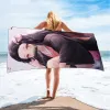 Handdukar nya badhanddukar demon slayer nezuko kamado trycker anime heminredning textil bekväm sommar strandhandduk toalhas de banho
