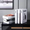 4pcsset fake books set callerse cover cover for room modern fashion living decorationコーヒーテーブルの飾り240407