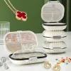 Sacs Travel Travel Mini Boîte de médecine portable High Beauty Boîte de rangement scellée pour les bijoux divisés