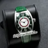 Vegas Edition Speciale Munegu 8880 Cal.Sk Automatic Mens Watch Green Down Steel Case Green Le cuir STRAP HSF 39,5 mm Gents de montres Watchzone Z34A