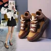 Casual Shoes High Top Women's 2024 Spring and Autumn Season Thick Sole Niche Soft Lightweight Versatile Sports Board