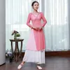 Stage Wear Chinese Style Performance Improved Versione Qipao Dance Costume Zen