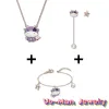 Strands XFU Teddy Christmas Decoration 2024 Exquisito set di gioielli Orecchini per braccialetti da donna Bracciale adorabile