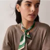 Nouvelle écharpe de haute qualité et haut de gamme du monde expositif Twill en soie écharpe femme serre en soie h mince bande de silk ruban de soule