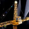 CARS NOUVEAU 2023 Version améliorée Remote Control Construction Crane 6CH 680 ROTATION LISP Modèle 128cm 2.4g RC Tower Crane Toy pour enfants