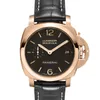 Montres de concepteur de luxe haut de gamme pour Peneraa Limited Edition Automatic Machinery 18K Rose Gold Mens Watch Pam00393 Original 1: 1 avec un logo et une boîte réels