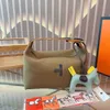 Tote bag high definition Lunch womens casual one portable makeup wide strap canvas washing large capacity box