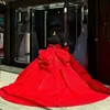 Abito da ballo principessa lucido rosso vestiti da quinceanera da perle di spalla corsetto cristallino dolce abito da concorso abito da percorso vestido de 15 anos