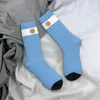 メンズソックスアルゼンチン旗カワイイハイキングフェムストッキングプリントパターンふくらはぎの靴下