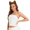 Dostawy imprezowe maskaradę fałszywą nowość Wolf Tail Symulacja Pluszowa zestaw uszy zwierząt Pałąk głowa Halloween Dzień