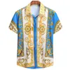 2024 Hawaiian Gerçek Betis Erkek Gömlekler Büyük Boy Giyim Markası Orta Doğu Arap İslam Kopya Sade Bluz Erkekler Tarzı Avrupa 240409