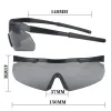 Solglasögon Taktiska skydd Glasögon Militära Goggles Army Solglasögon Paintball Skytte Goggles Mountaineering Vandring Cykel Solglasögon