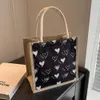 sac à main d'amour portable Nouveau sac à lunch à lunch polyvalent décontracté sac en lin japonais sac à main d36z #