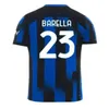 23-24 Inter Milanretro StyleJerseys Lautaro Thuram Barella Kid Kit Maillot de Football Shirt Child Third Special Inters Milans Fans Joueur Version 2023