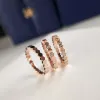 Banden Caoshi Fashion Simple Design Women Rings voor bruiloft Lowkey Rose Gold kleur/zilveren kleur vrouwelijke verloving vingerring sieraden