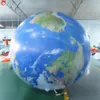 Utomhusaktiviteter 3M jätteuppblåsbar jordballong med LED -lampor som hänger uppblåsbara LED -månplanetmodellleksaker för dekoration