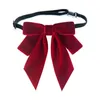 Bow Binds Damen Krawatte Französisch Vintage Lolita Velvet Stoff Brosche Britische College -Style -Hemd -Hemd -Hemd -Accessoire -Halsband Blume