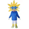 2024 Ny vuxen Happy Sun Mascot Costume Fun Outfit Suit Birthday Party Halloween Outdoor Outfit Suitfestival Dress