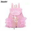 Scene Wear Girls 'Princess Dancing Bags Children's Latin Ballet Ryggsäck Gymnastisk sport Yoga Dance Bag School Bag for Girls Gift Kid