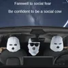 Siedziba samochodowa obejmuje Ghost Protector Headrest Halloween dekoracja okładki zabawne auto akcesoria dla ciężarówek Van Suvs