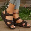 Sandaler Lucyever plus size Women Wedge Summer 2024 Ankle Strap Platform Sandles Woman Non Slip High Heel Gladiator Shoes Mujer