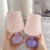 Wine Glasses Lovely Purple Tulip Flower Cups Glass Girl's Heart Milk Mug High Borosilicate Water Drinks Cup