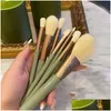 Makeup Brushes Luxury G Brand Round Bucket 8pcs / Set Cosmetic Tool B Palette de fard à paupières et Face Brush Tools Original Quality Super Dro Otliz