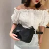 Gift fi Nyl Wide Shoulder Strap Solid Color Female Menger Bag Korean Style Handväska Single Shoulder Bag Mycket peri väska T47P#