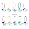 Anneaux clés 10pcs Cartoon Clouds Keychain Colorf Ball Bead Keadchains Fits Bag Dolls Label Hand Tag pour une livraison de goutte unisexe OTVKJ