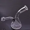 Großhandel mini billig protable Glas Tabak Bong Wasserrohre Pyrex Klarer Shisha Wasseröl Brenner Rigs Bongs dickes Kopftaster Recycler Rig mit Rauchen trockener Kräuterschale