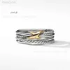 Designer David Yumans Yurma Bijoux Bracelet Designer XX 925 STERLING Twisted Cross x Ring Classic Ring 100% Pure Silver 118