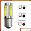 Luci decorative nuove 1 pezzi py21w p21/5w 1156 ba15s 1157 bay15d per led auto bbs segnale di svolta luce 12v 33smd 7000k freno bianco inverso otx8a