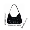 bolsa de designer de luxo lantejoulas de lantejoulas de lantejoulas de ombro de lantejoulas femininas Bolsa de axila de glitter feminina elegante bolsa de banquete Fi Bolsa de embreagem C098#