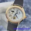 AP Wrist Watch Chronograph Millennium Series Womens Watch 77315or Original Diamond Rose Gold Dynamic Lunar Fas Display Automatisk mekanisk klocka 39mm