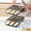 Fack Automatic Rolling Egg Box Multilayer Rack Holder For Kyls Följande Box Egg Basket Storage Containers Köksarrangörer