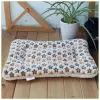 Furniture Fleece Dog Blanket Pet Bed Mat Cute Paw Print Blanket Soft and Warm Cat Dog Cage Sleep Mat for Puppy Small Medium Large Pets