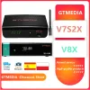 Odbiorniki satelitarne odbiornik GTMedia V8x H.265 DVB S2 S2x Buildin WiFi Ca Slot Set Scart Top Box GT Media V7S 2X z USB WiFi Freesat V7