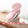 Instrument Silicone Ultrassonic Facial Brush Limping Brush Face Body Cleanser 4 Modos com contas magnéticas rotativas rejuvenescimento da pele SJ01