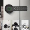 Contrôle le verrouillage de porte d'empreinte digitale Lock électronique Smart Lock avec les touches application à distance Mot de passe de mot de passe IC Carte IC Déverrouiller un verrou de verrouillage sans verrouillage