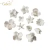 Components 50pcs Handmade Ceramic Flower Material White Color Porcelain Floral Hair Accessories For DIY Jewelry Make Parts