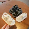 Sandalen baby Koreaanse sandalen 2023 lente/zomer meiden schoenen meisjes baby peuter schoenen babyjongen schoenen 240419