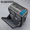 Luggage KLQDZMS 20"24"26inch PC Multifunctional Zipper Aluminum Frame Durable Luggage Opening Charging Travel Password Boarding Suitcase