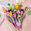 PENS 30pcs Silicone 4 Color Pen Penne per ragazze Ballpoint Pen Set Shipping gratuita Penne originali per scrivere Kawaii Scrittura Novel
