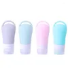 Lagringsflaskor 1 st Hangable Silicone Dispensing Body Wash Shampoo Desinfectant Portable Cosmetic Lotion Refillable Bottle