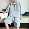 Suits de survêtement masculins Shirts Shorts 2024 Style d'été Sportswear Sports Casual Fashion Male Korean Fashion et M-4XL